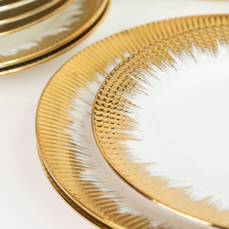 Aurulent Classy Serving 12 Pieces Plate Set Dinner Sets June Trading   