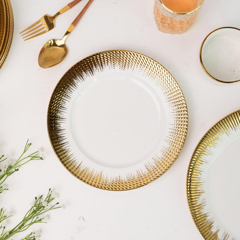 Aurulent Classy Serving 12 Pieces Plate Set Dinner Sets June Trading   