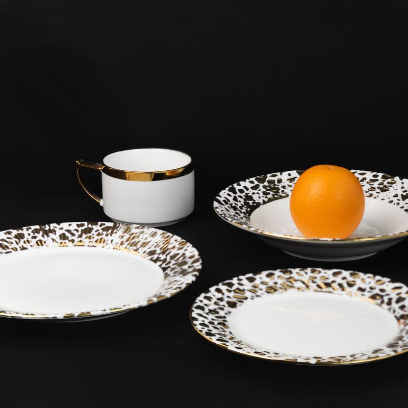 Aurulent Patch Design 18 Pieces Dinnerware Dinner Sets June Trading   