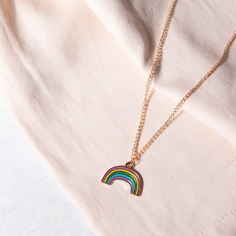 Stunning Rainbow Pendant - Necklace Necklace June Trading   