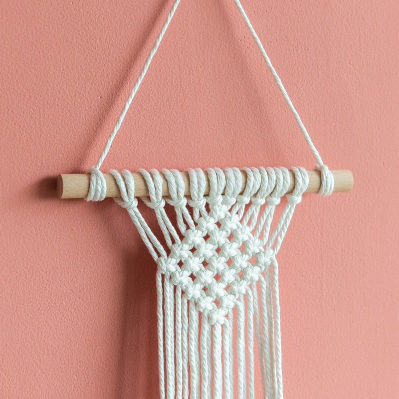 Beads & Macrame Handmade Vase Holder With Lights (Planter Not Included) Macrame June Trading   