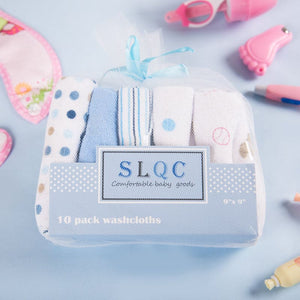 Baby Blue Napkin 10pcs Set Kids Napkin June Trading   