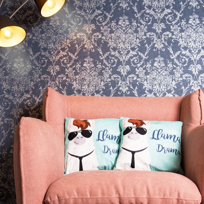 Llama Print Cushion Cover (Set of 2) Cushion Cover June Trading   