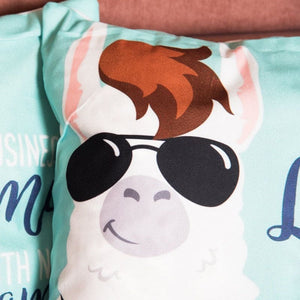 Llama Print Cushion Cover (Set of 2) Cushion Cover June Trading   