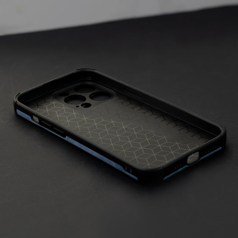 Smoke Grey Suede Finish Luxury iPhone Case Mobile Phone Cases June Trading   