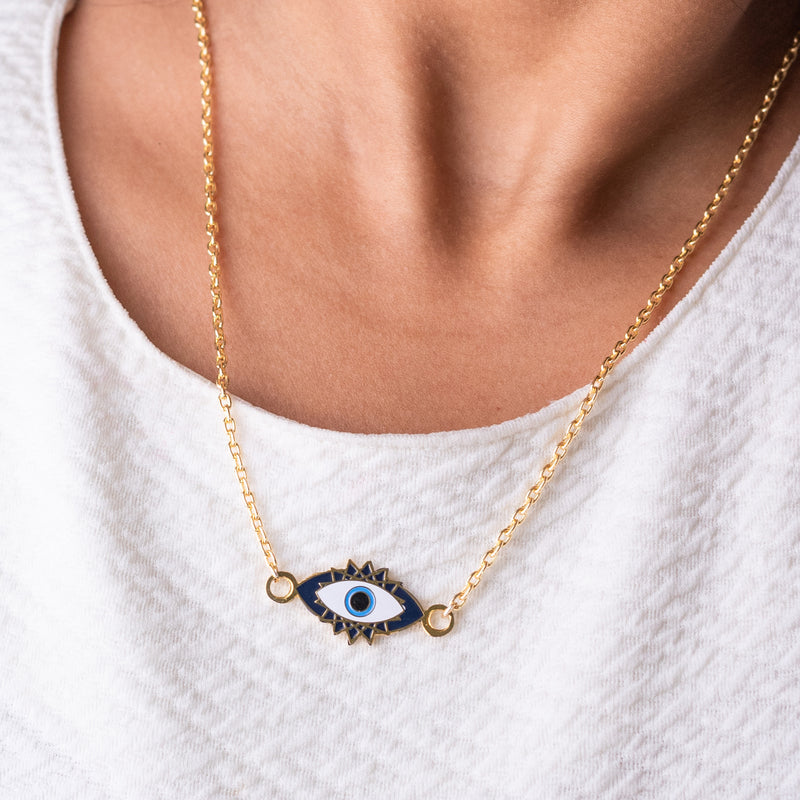 Gold Evil Eye - Necklace Necklace June Trading   
