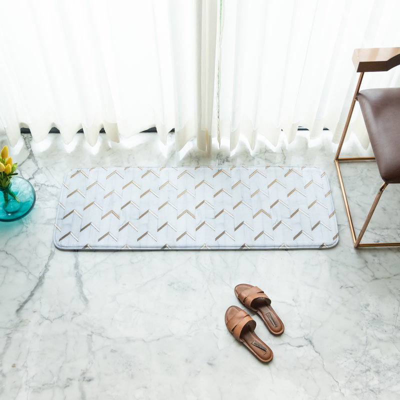 Classy Tiling Pattern Soft Feel Long Mat Runner Long Mats June Trading   