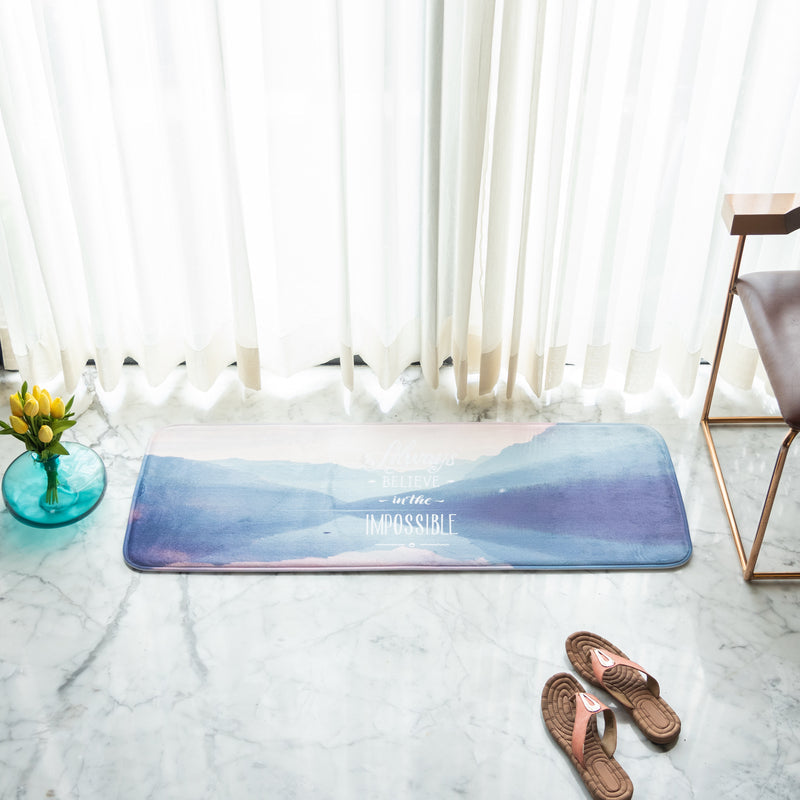Believe In The Impossible Soft Feel Long Mat Runner Long Mats June Trading   
