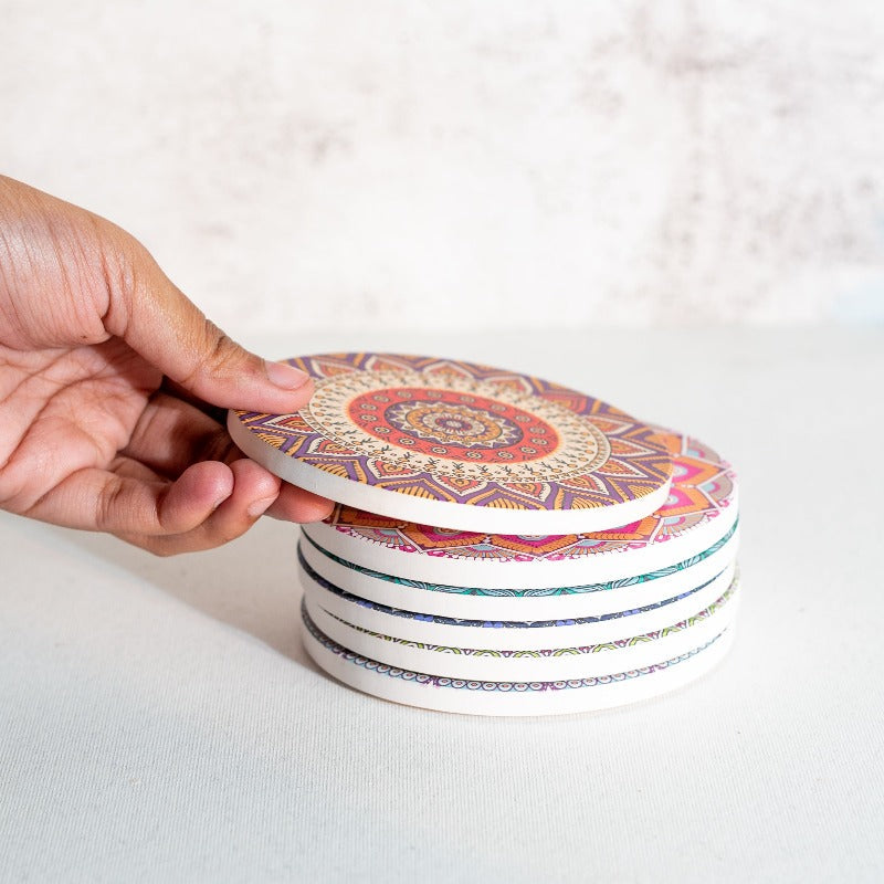 Traditional (Set Of 6) - Ceramic Coasters Coasters June Trading   