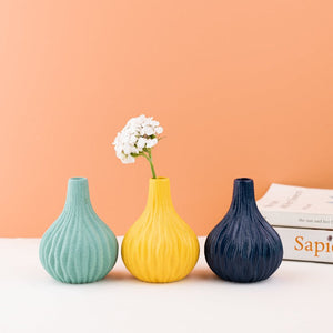 Modern Textured Mini Flower Vase Vases June Trading   