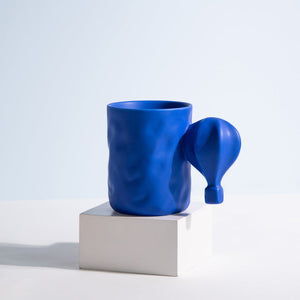 Hot Air Balloon Matte Ceramic Mug Coffee Mugs June Trading   