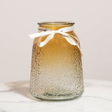 Elegant Frosted Glass Vase Vases June Trading Mocha  