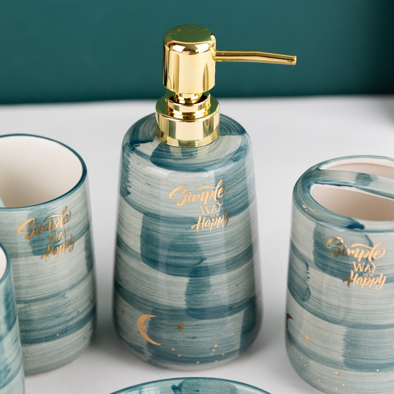 Nordic Design Marble Bathroom Set Of 5 Bathroom Sets June Trading   