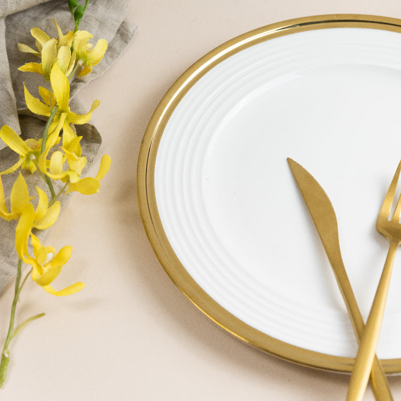 Aurulent & Ripple Edge Dinner Plate Dinner Plates June Trading   