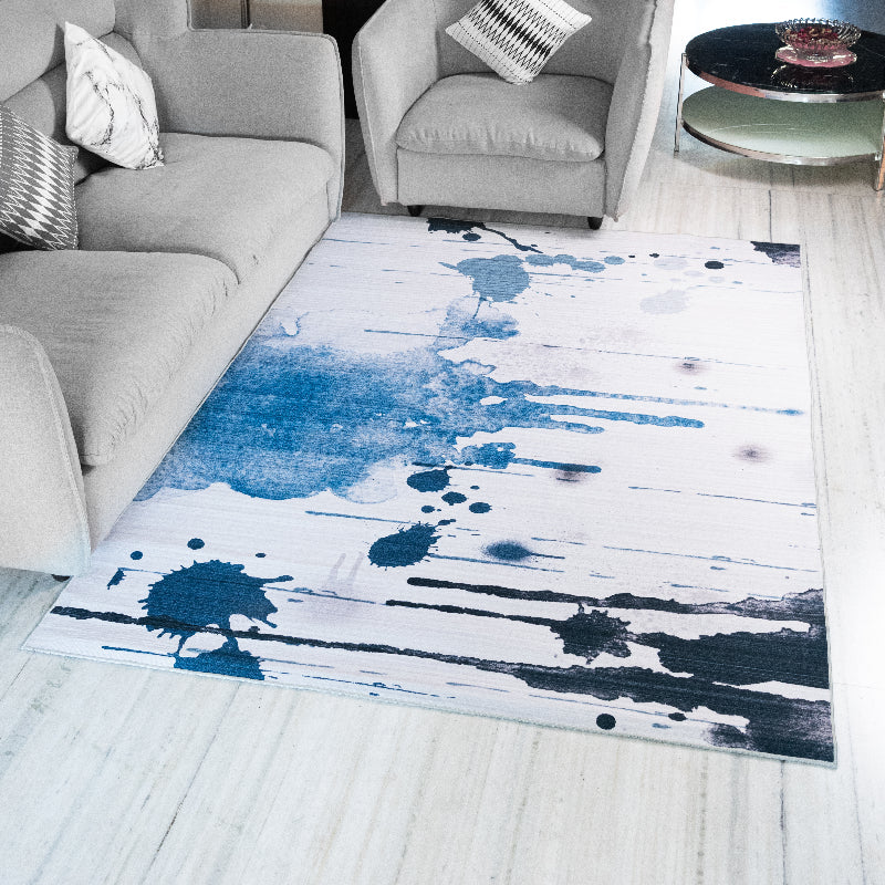 Artistic Splatter Modern Home Large Carpet
