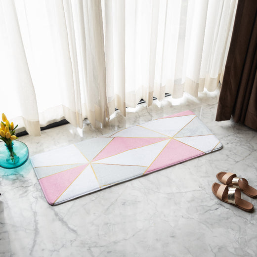 Abstract Fuchsia Soft Feel Long Mat Runner Long Mats The June Shop   