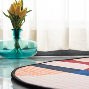 Dripping Paints Designer Oval Rugs Designer Oval Rugs June Trading   