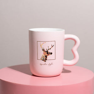 Reindeer Embellished Ceramic Tea Cup With Tea Pot Set Tea & Coffee Sets June Trading   