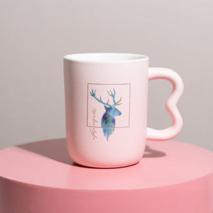 Reindeer Embellished Ceramic Tea Cup With Tea Pot Set Tea & Coffee Sets June Trading   
