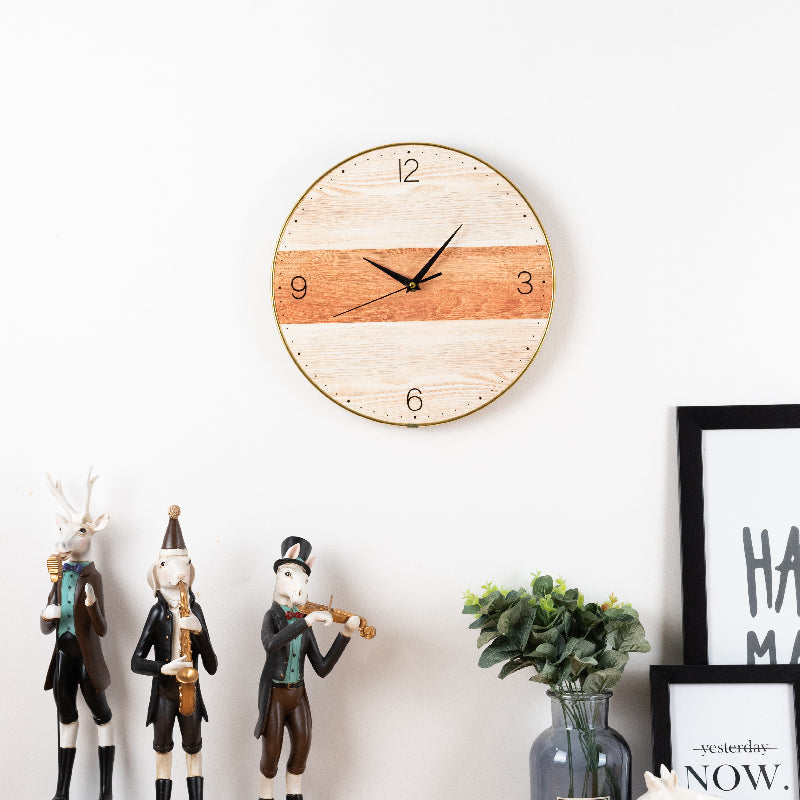 Colour Panelled Premium Wall Clock Wall Clocks June Trading   