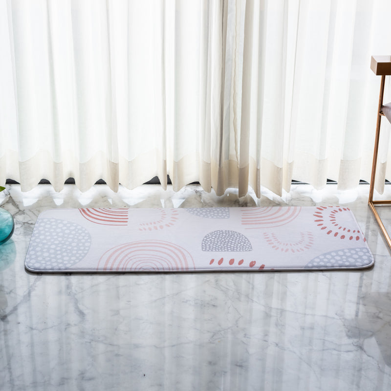 Boho Stone Pattern Soft Feel Long Mat Runner Long Mats June Trading   