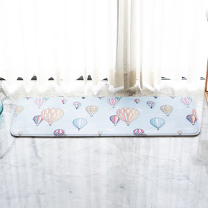 Hot Air Balloons Soft Feel Long Mat Runner Long Mats June Trading   