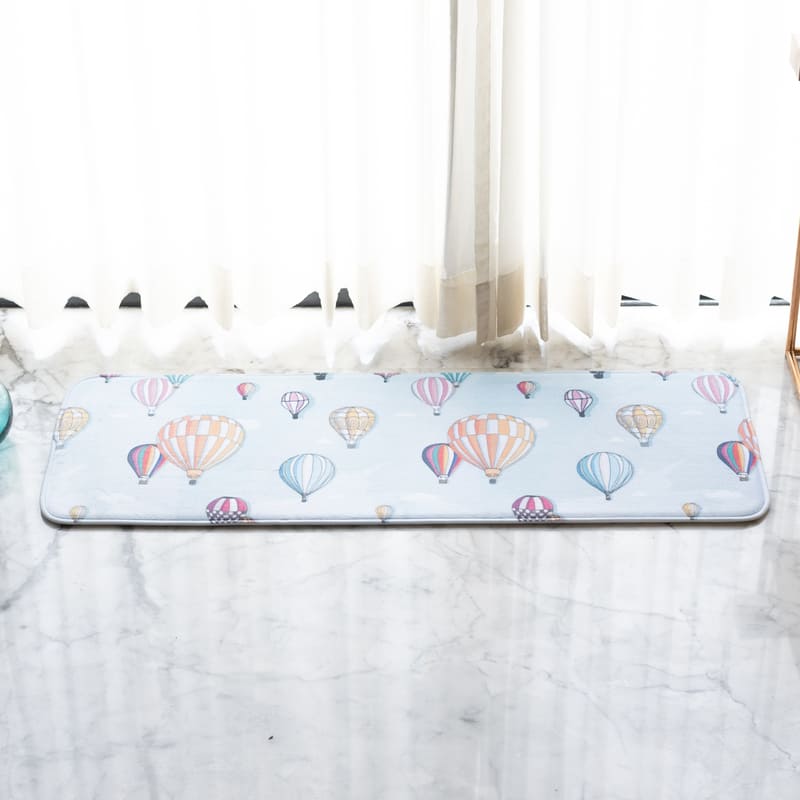 Hot Air Balloons Soft Feel Long Mat Runner Long Mats June Trading   