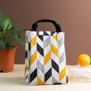 Chevron Print Heat Insulated Lunch Bag Insulated Lunch Bags June Trading   