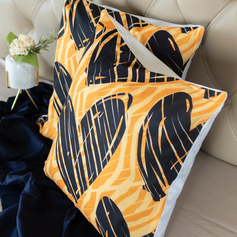 Heart Print Cushion Covers (Set of 2) Cushion Cover June Trading   