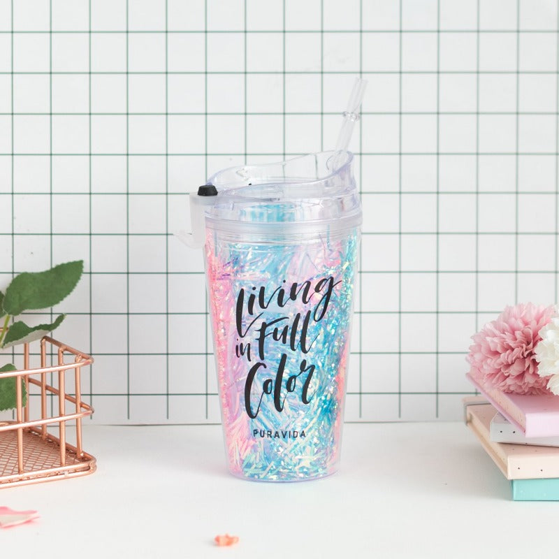 Splash Color Sipper Sippers June Trading Blue & Pink  