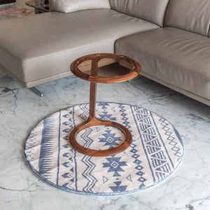 Aztec Round Wool Rug Rugs June Trading   