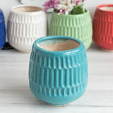 Textured Planter - Resin Pot Planters June Trading Blue  