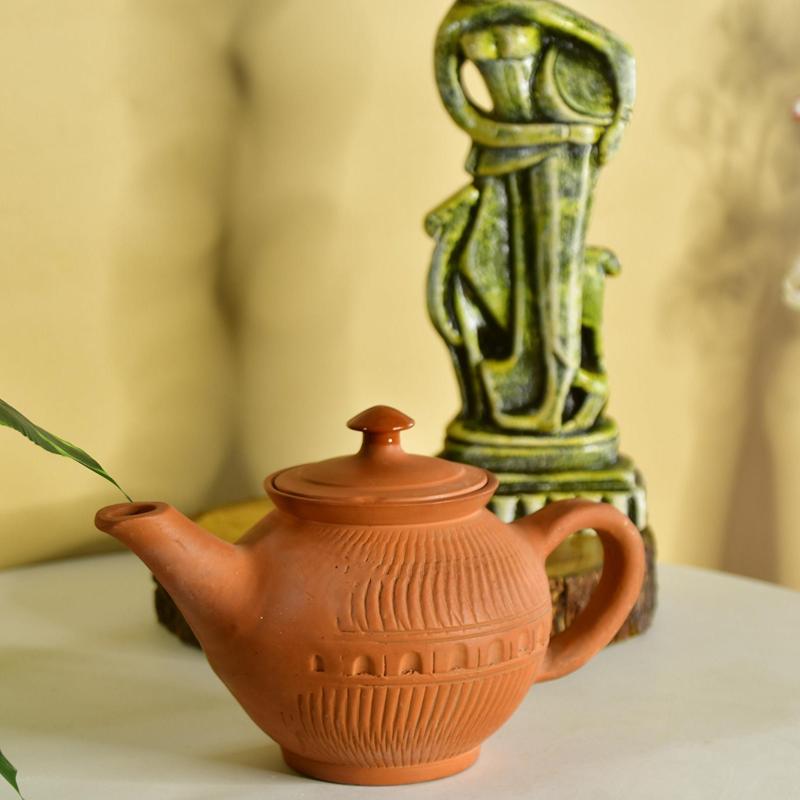 Sowpeace Premium Large Terracotta Kettle for Tea and Coffee