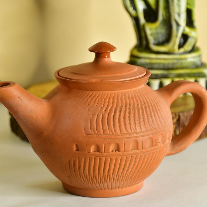 Sowpeace Premium Large Terracotta Kettle for Tea and Coffee