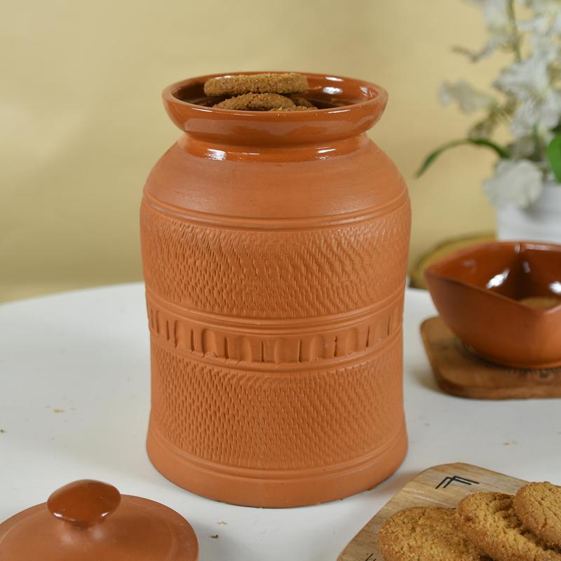 Sowpeace Premium Large Terracotta Storage Jar With Lid
