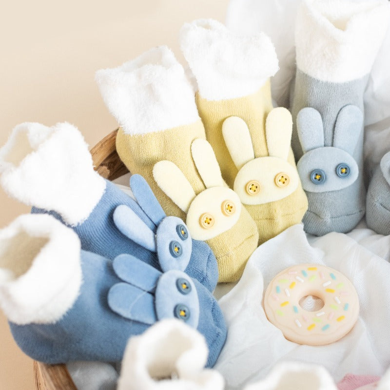 Bunny - Baby Socks - Blue Baby Socks June Trading   