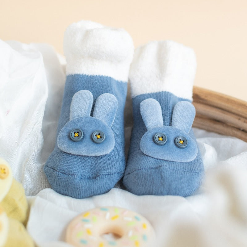 Bunny - Baby Socks - Blue Baby Socks June Trading   