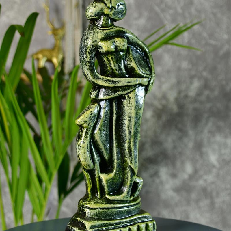 Sowpeace Premium Terracotta Abstract Lady with Deer Tabletop