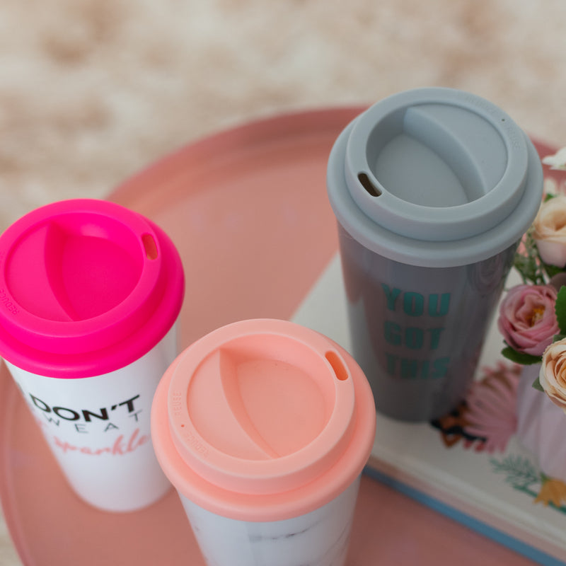 Motivational Quotes - Travel Coffee Mug (Large) Sippers June Trading   
