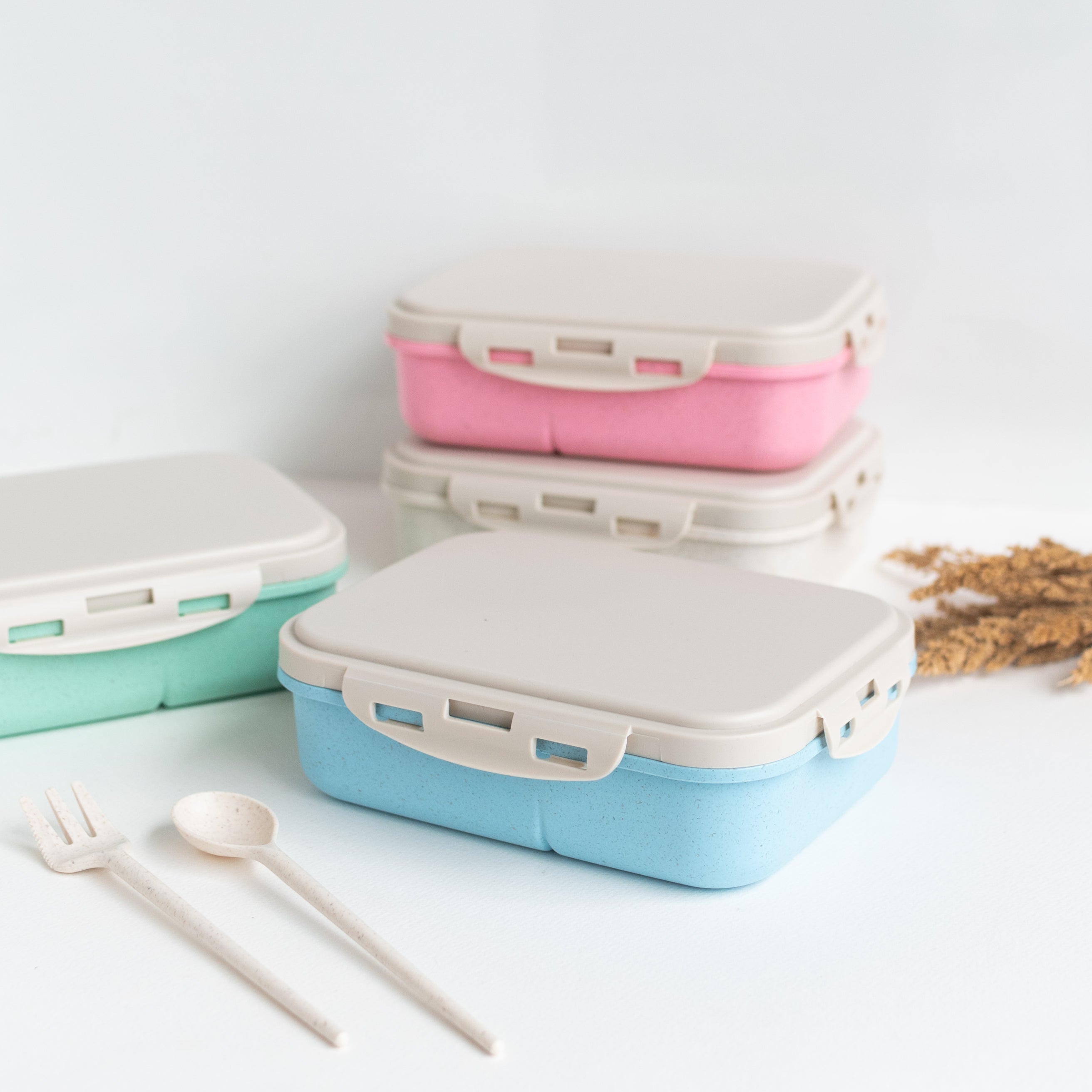 Wheat Straw Lunch Box/Tiffin Lunch Boxes The June Shop   