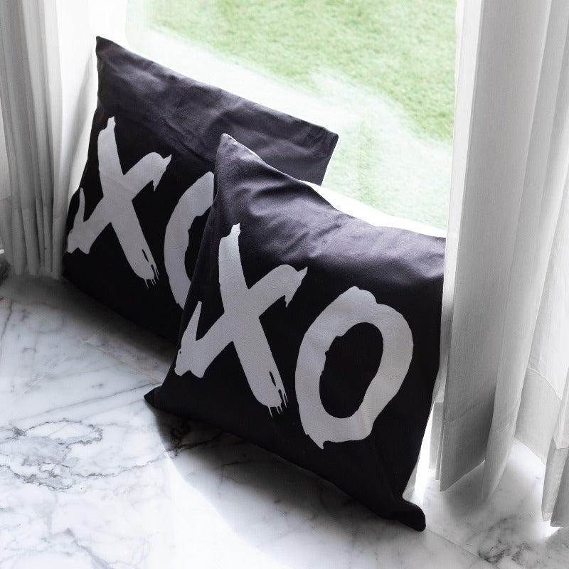 XOXO Print Cushion Covers (Set of 2)