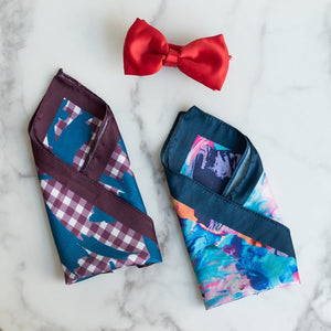Abstract Print - Pocket Squares (Set of 2) Pocket Squares The June Shop   