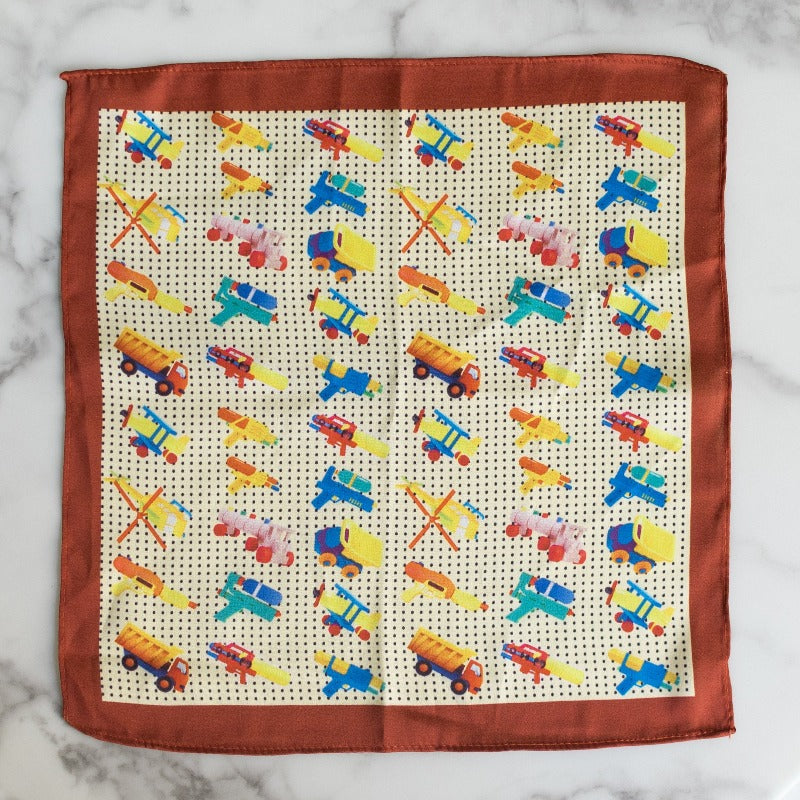 Quirky and Traditional Print- Pocket Squares (Set of 2) Pocket Squares June Trading   