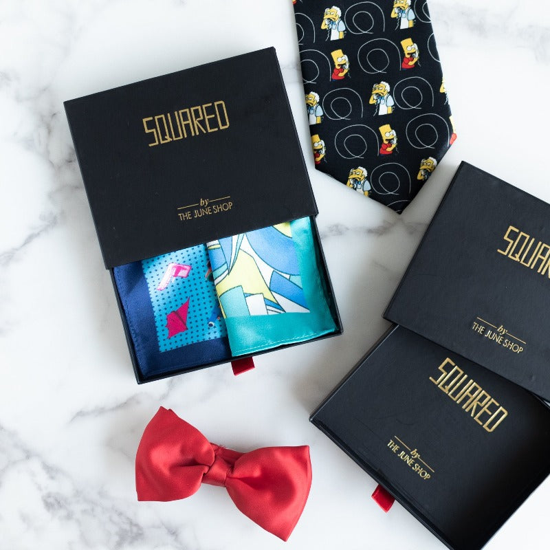 Quirky Blues - Pocket Squares (Set of 2)