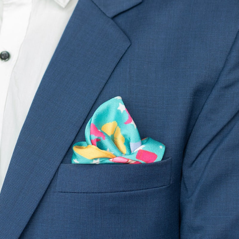 Lips and Rocket Print - Pocket Squares (Set of 2) Pocket Squares June Trading   