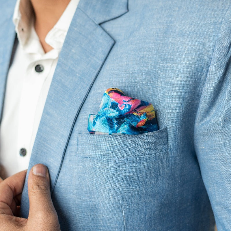 Abstract Print - Pocket Squares (Set of 2) Pocket Squares The June Shop   
