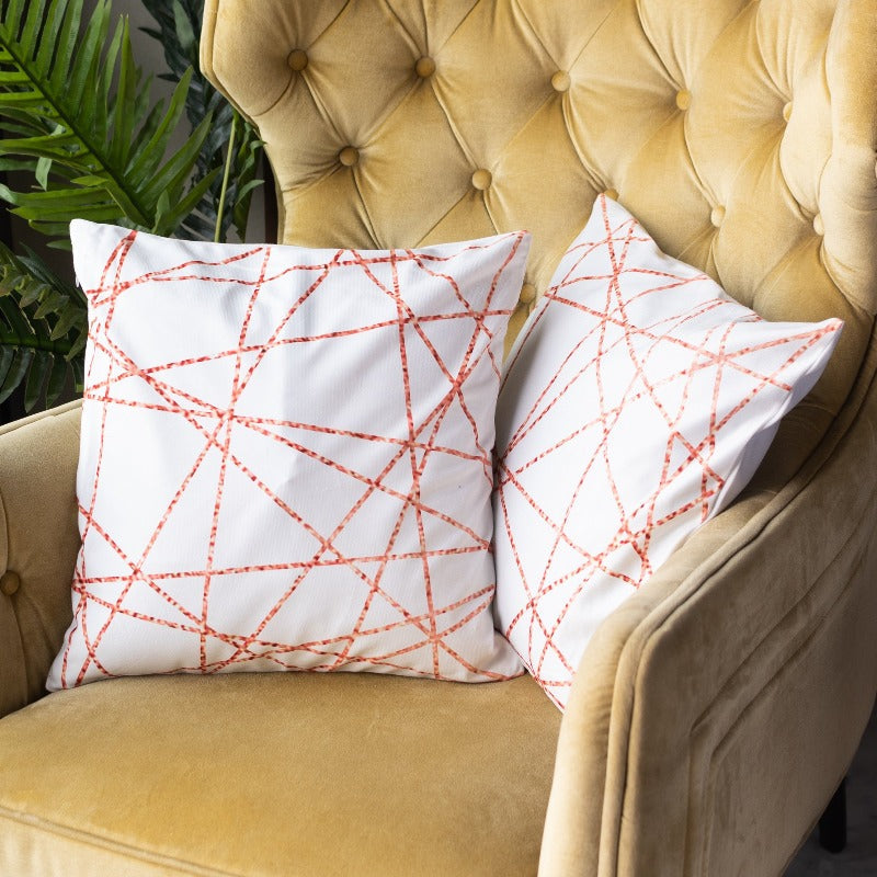 Abstract Lines Print Cushion Covers (Set of 2) Cushion Cover The June Shop   