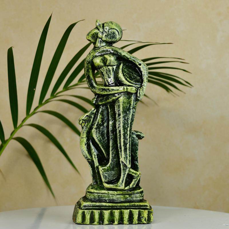 Sowpeace Premium Terracotta Abstract Lady with Deer Tabletop