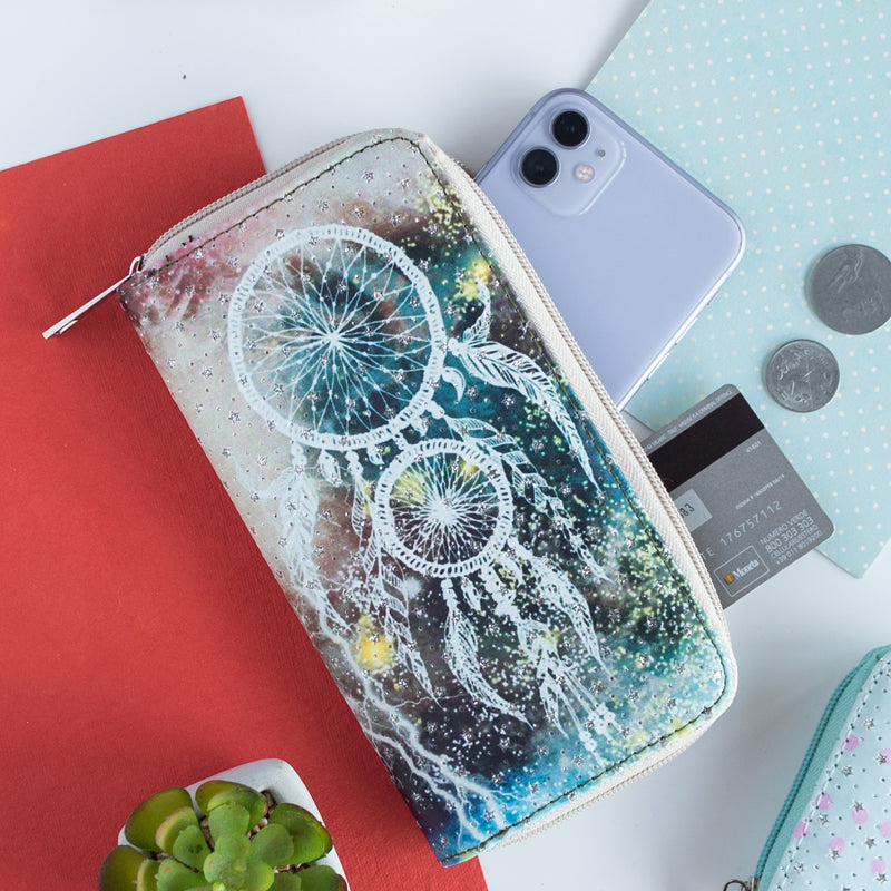 Dreamcatcher Print Zip-Around Wallet