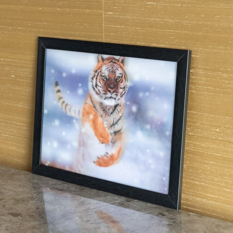 Snowy Tiger - 3D Photo Frame Photo Frames June Trading   
